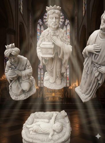 Krippenfiguren Drei Heilige Könige